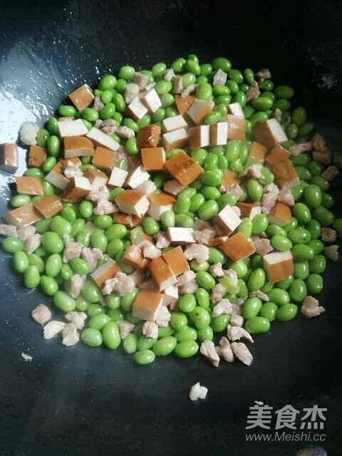 肉丁香干炒毛豆