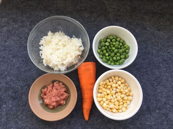 豌豆玉米饭团#柏翠辅食节-营养佐餐#