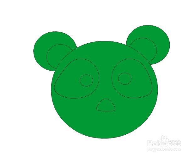 flash如何绘制一只卡通熊猫