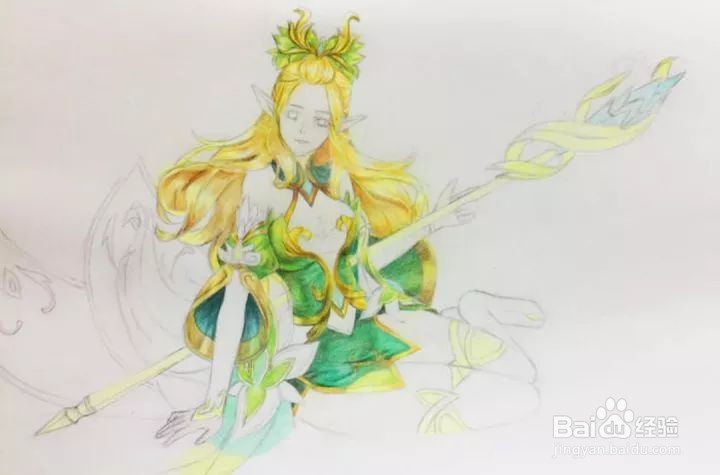 王者荣耀中王昭君手绘怎么画？