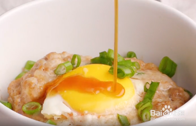 微波炉就能做的豉油鸡蛋肉饼