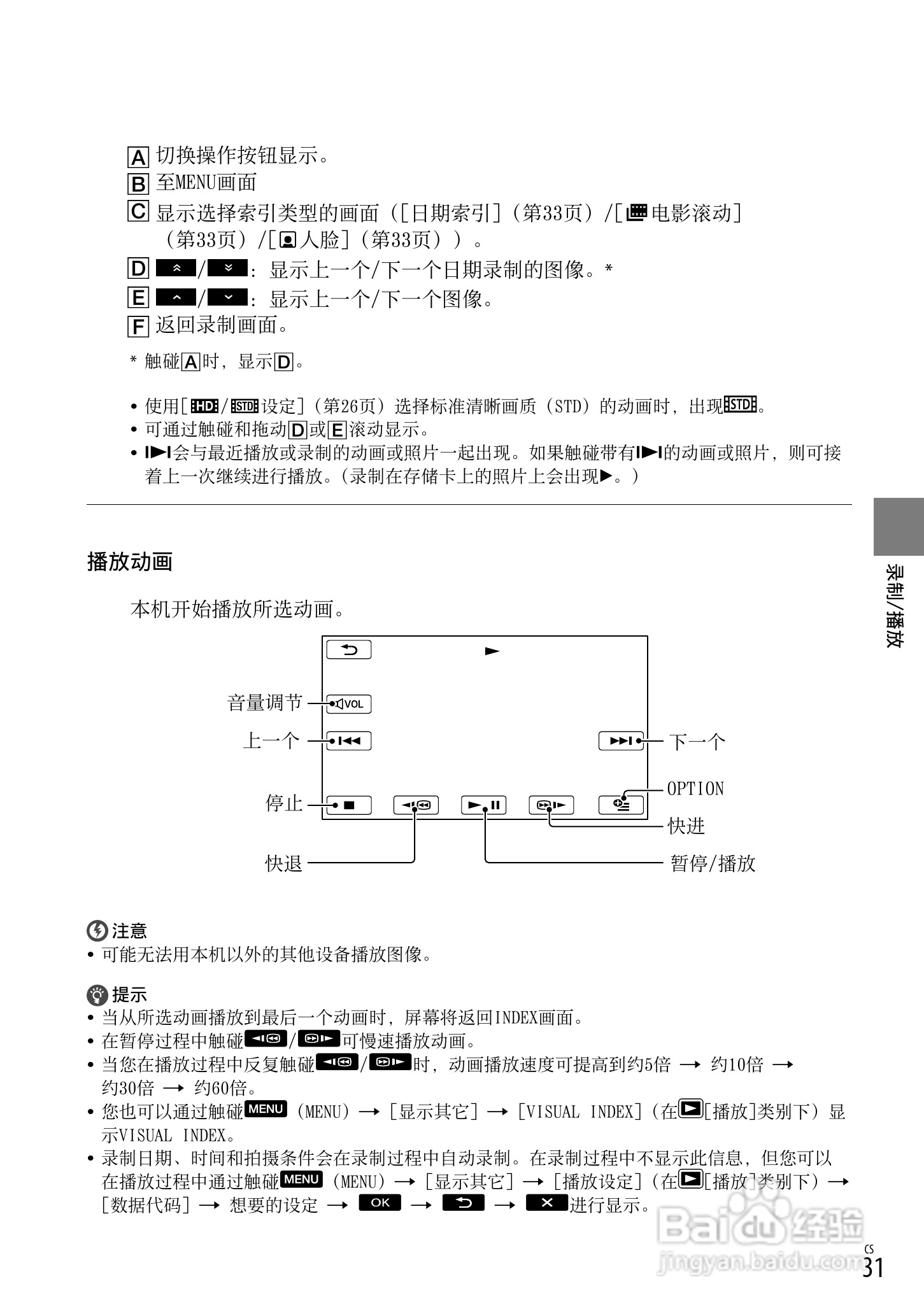 HXR-MC1500C肩扛式高清摄录一体机操作手册:[4]