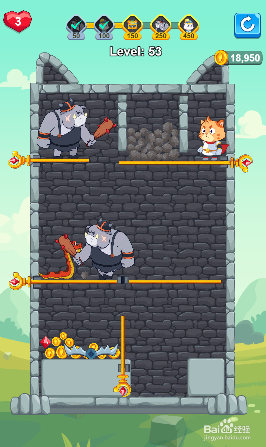 Hero Mission 2的Level 53怎样通过？