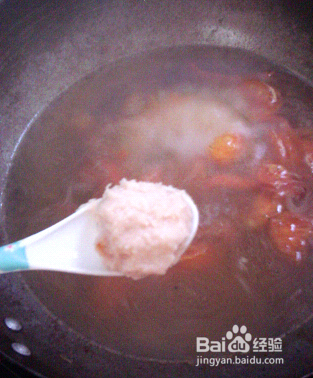 祛湿美味开胃汤—番茄肉末莲藕丸子