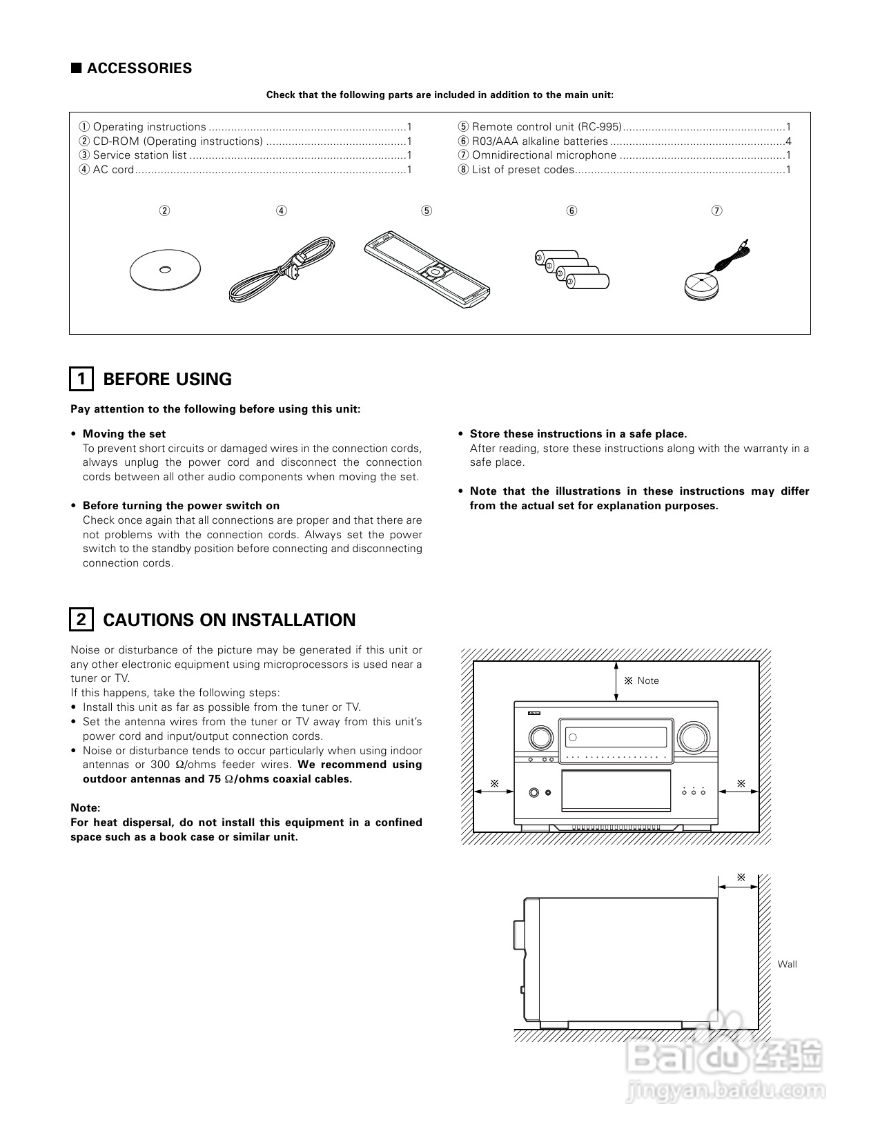 DENON AVC-A1XV功放说明书:[1]