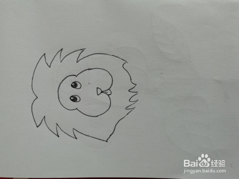 简笔画怎么画狮子