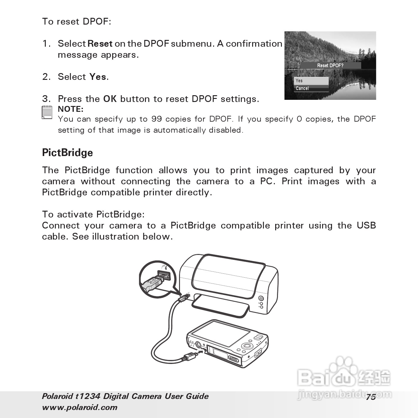 宝丽来Polaroid t1234数码相机使用说明书:[8]