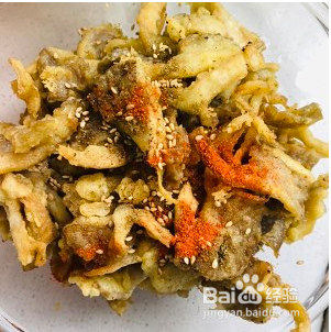 椒盐蘑菇-超好吃的下酒菜