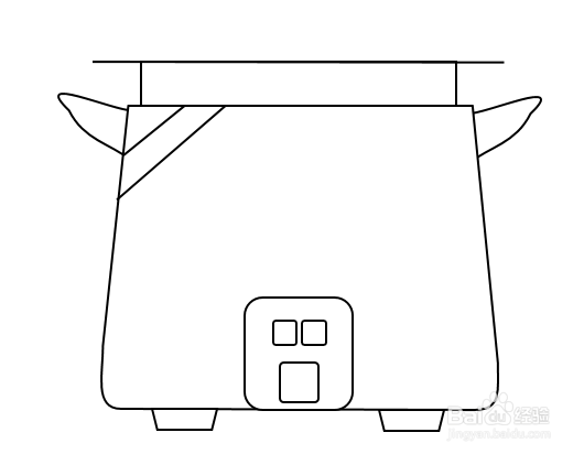 ppt画图简笔画——电饭煲
