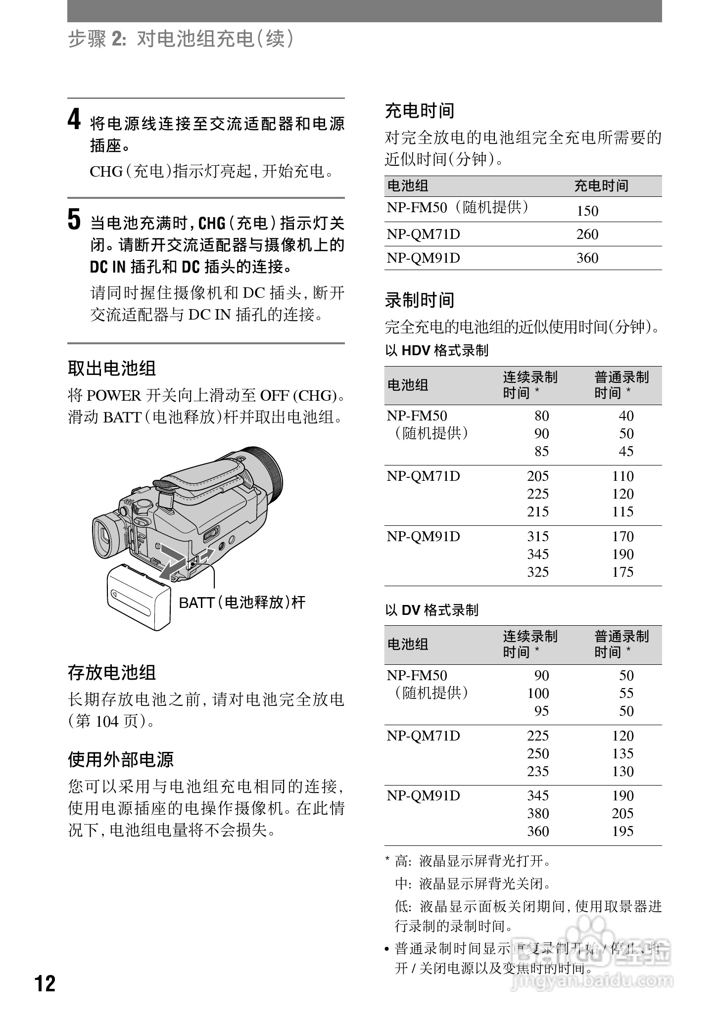 索尼HDR-HC1E数码摄像机使用说明书:[2]