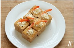 奶酪虾仁豆腐盒