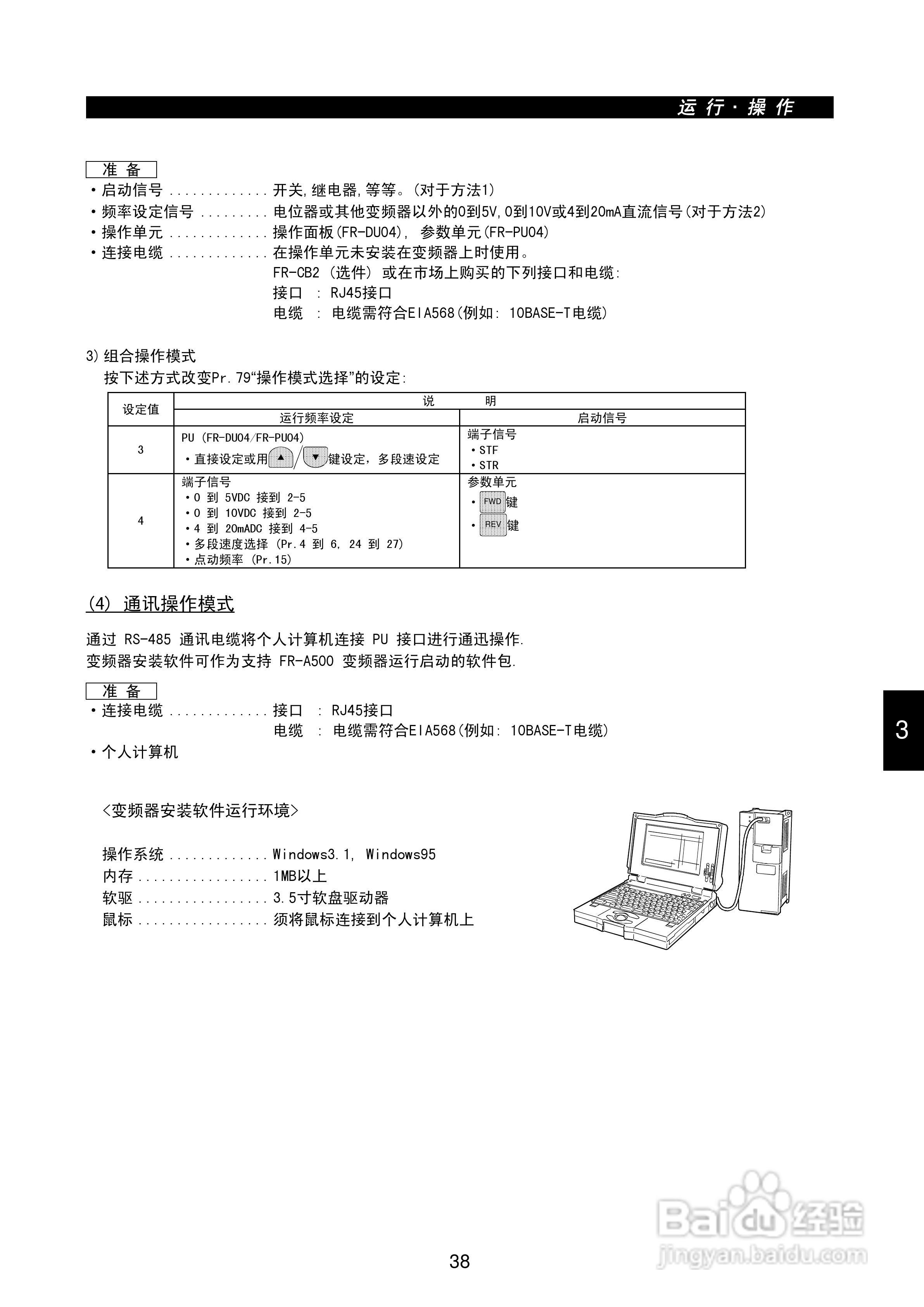 三菱FR-A540-55K变频调速器使用手册:[6]
