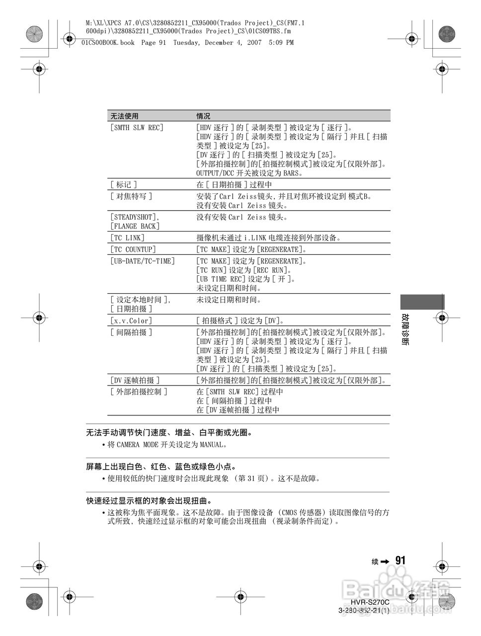 HVR-S270C HDV肩扛式高清数字摄录一体机用户手册:[10]