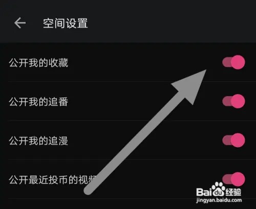 怎么在哔哩哔哩中公开收藏
