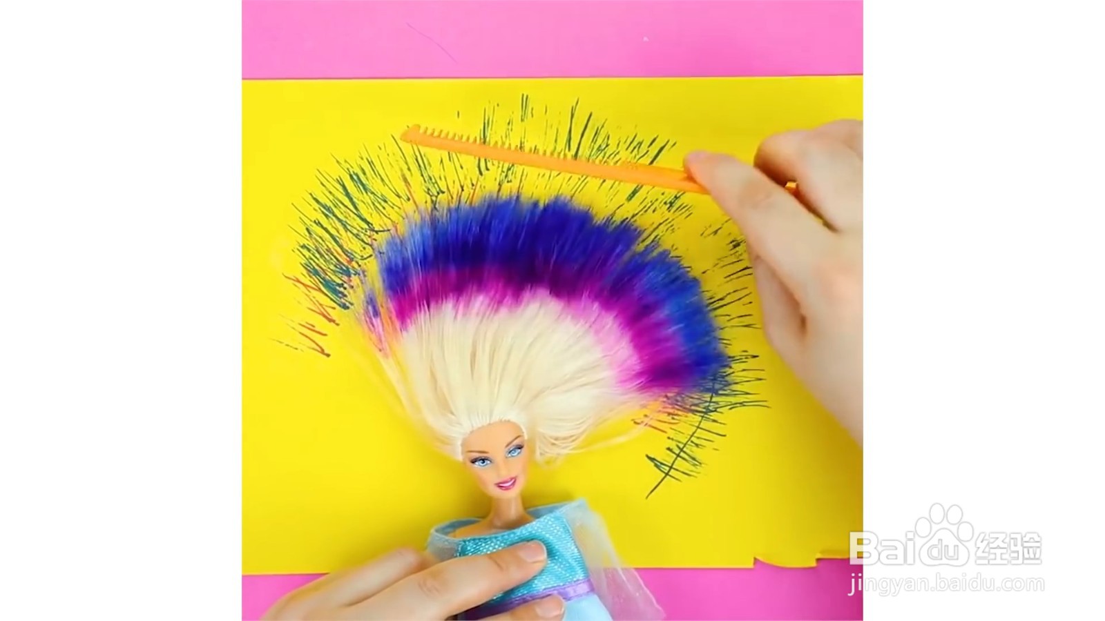 如何给芭比娃娃染头发