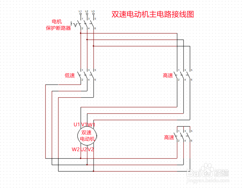 双速电机接线方法