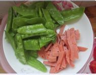 香肠荷兰豆做法