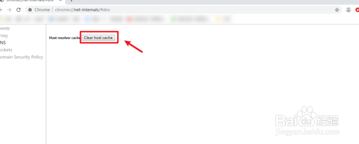 Chrome如何清除DNS缓存