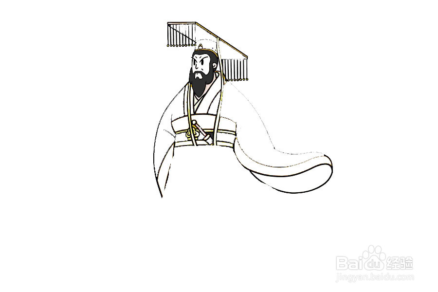 古代帝王的画法