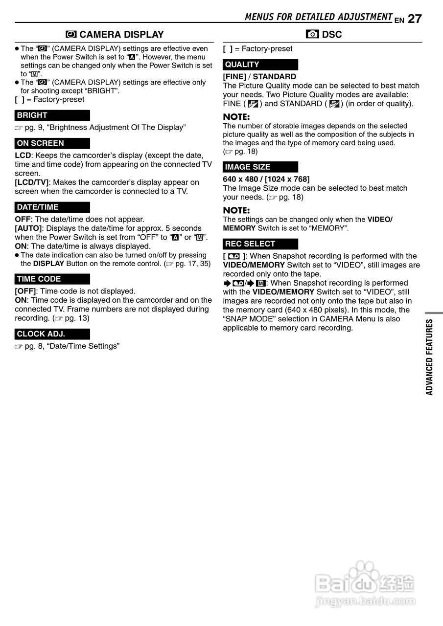 JVC GR-D63摄像机使用说明书:[3]