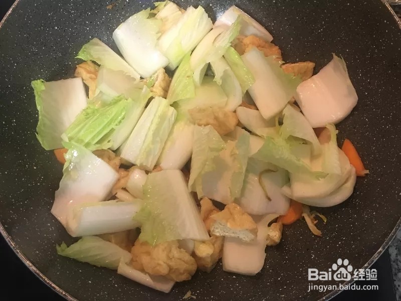 天津油豆腐白菜的做法