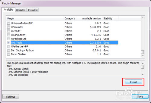如何使用Notepad++上格式化XML文件