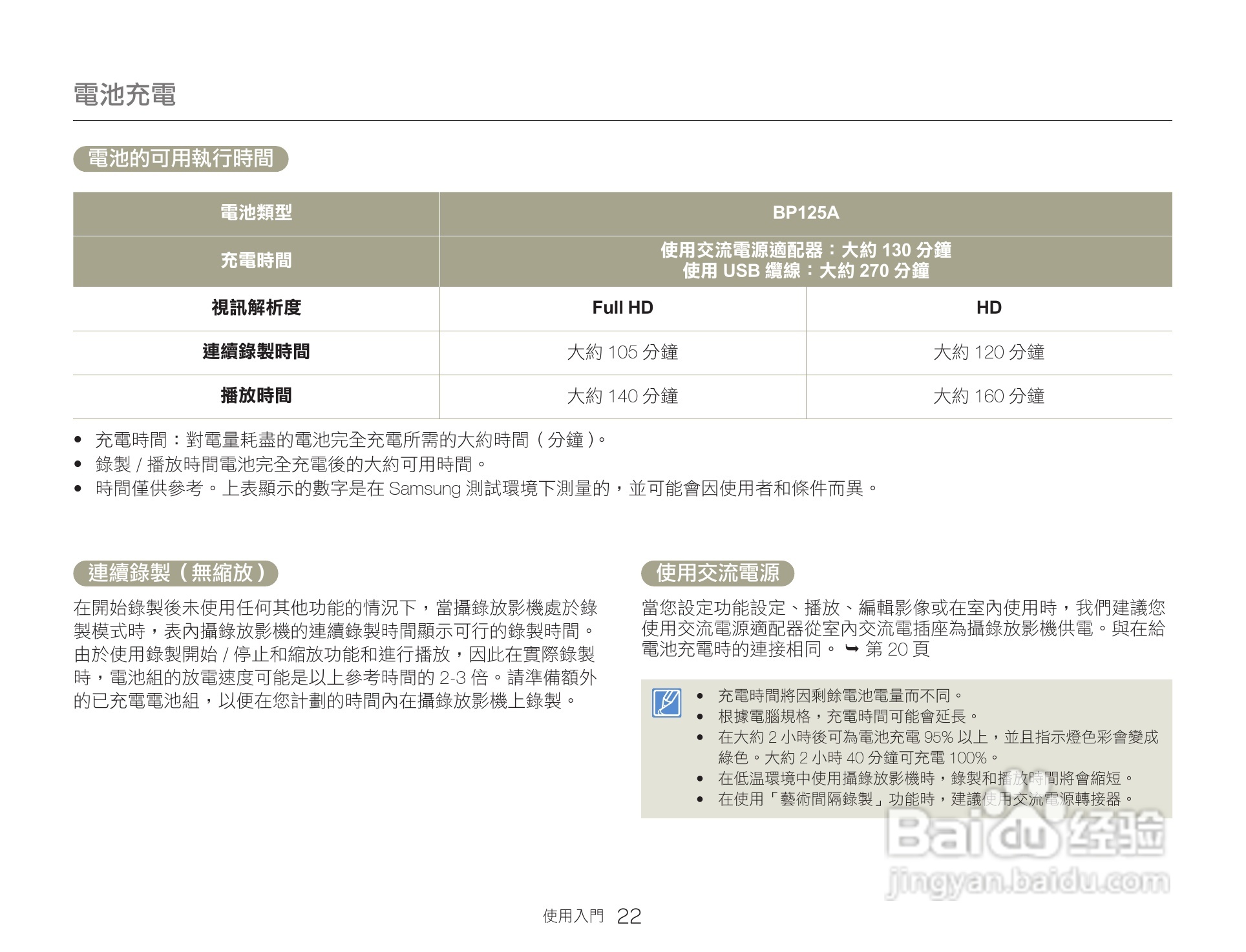 三星HMX-QF20BP数码报像机使用说明书:[3]