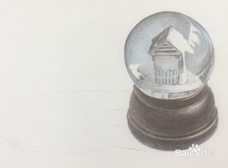 如何用彩铅画白色的物体