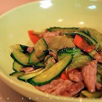 黄瓜炒肉片怎么做