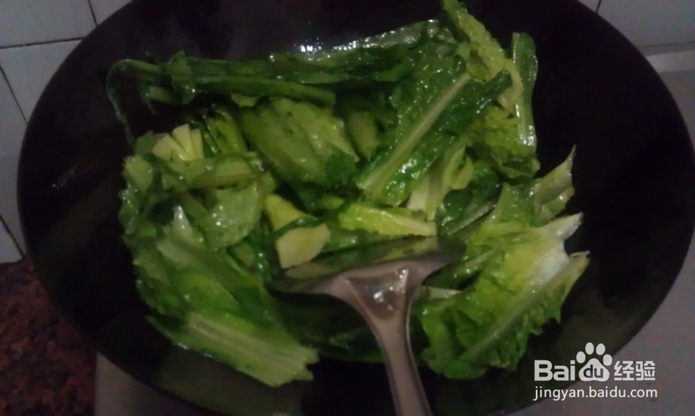 素食家常菜--腐乳炒油麦