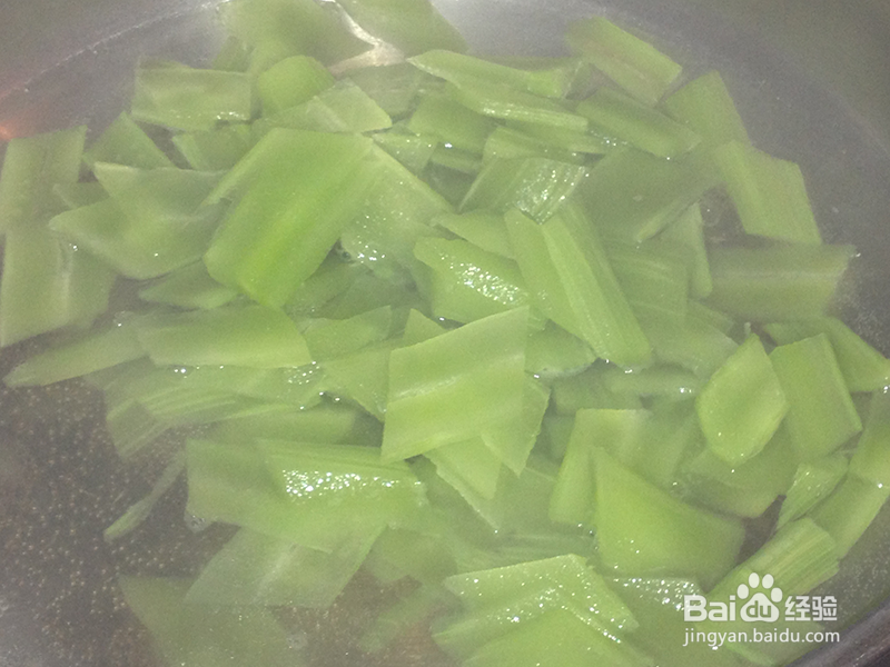 青笋炒鸡蛋的做法