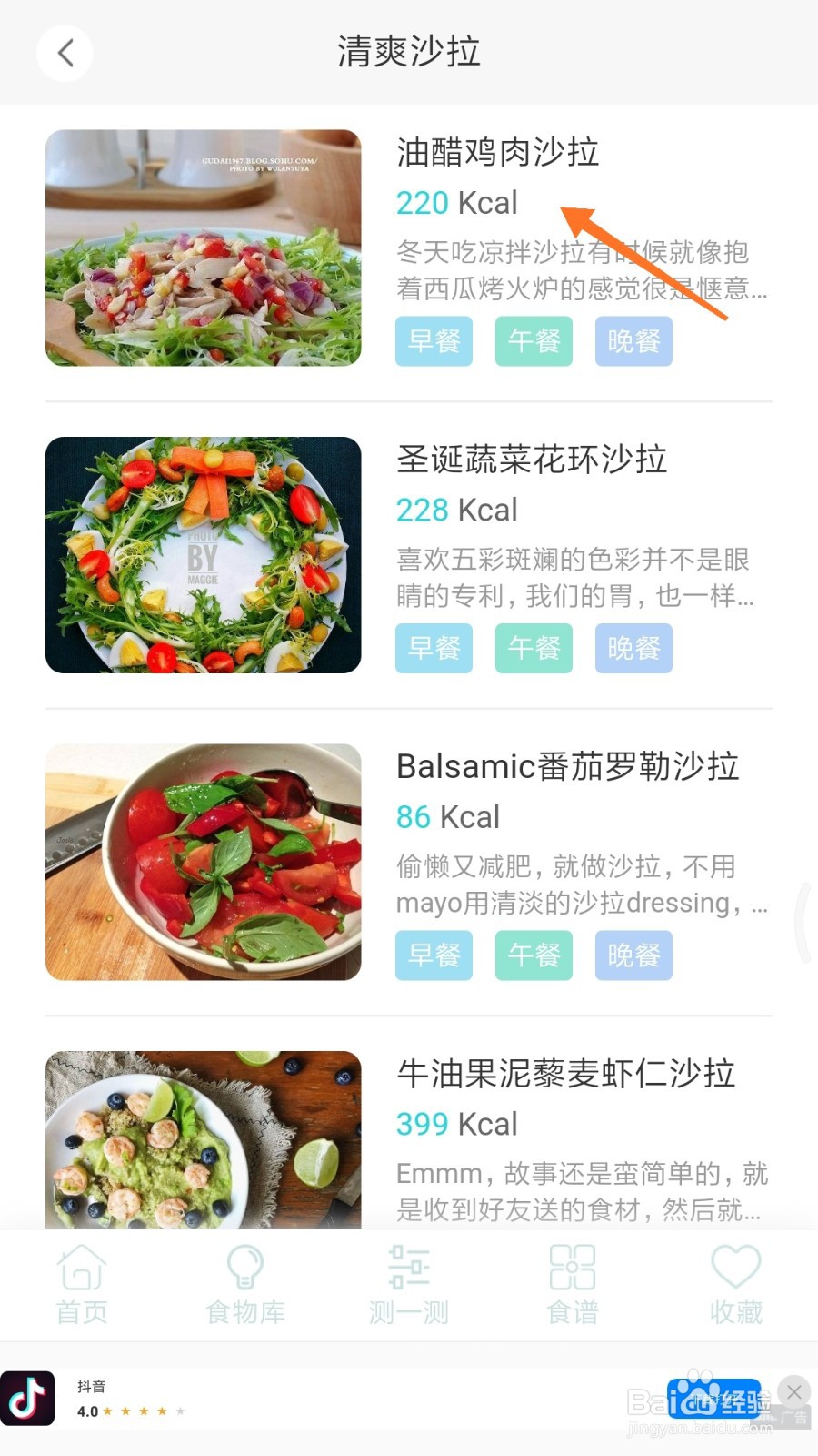 减肥食谱中哪里查看油醋鸡肉沙拉