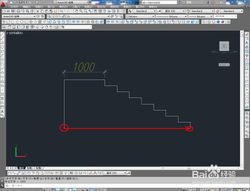 CAD楼梯立面图绘制教程