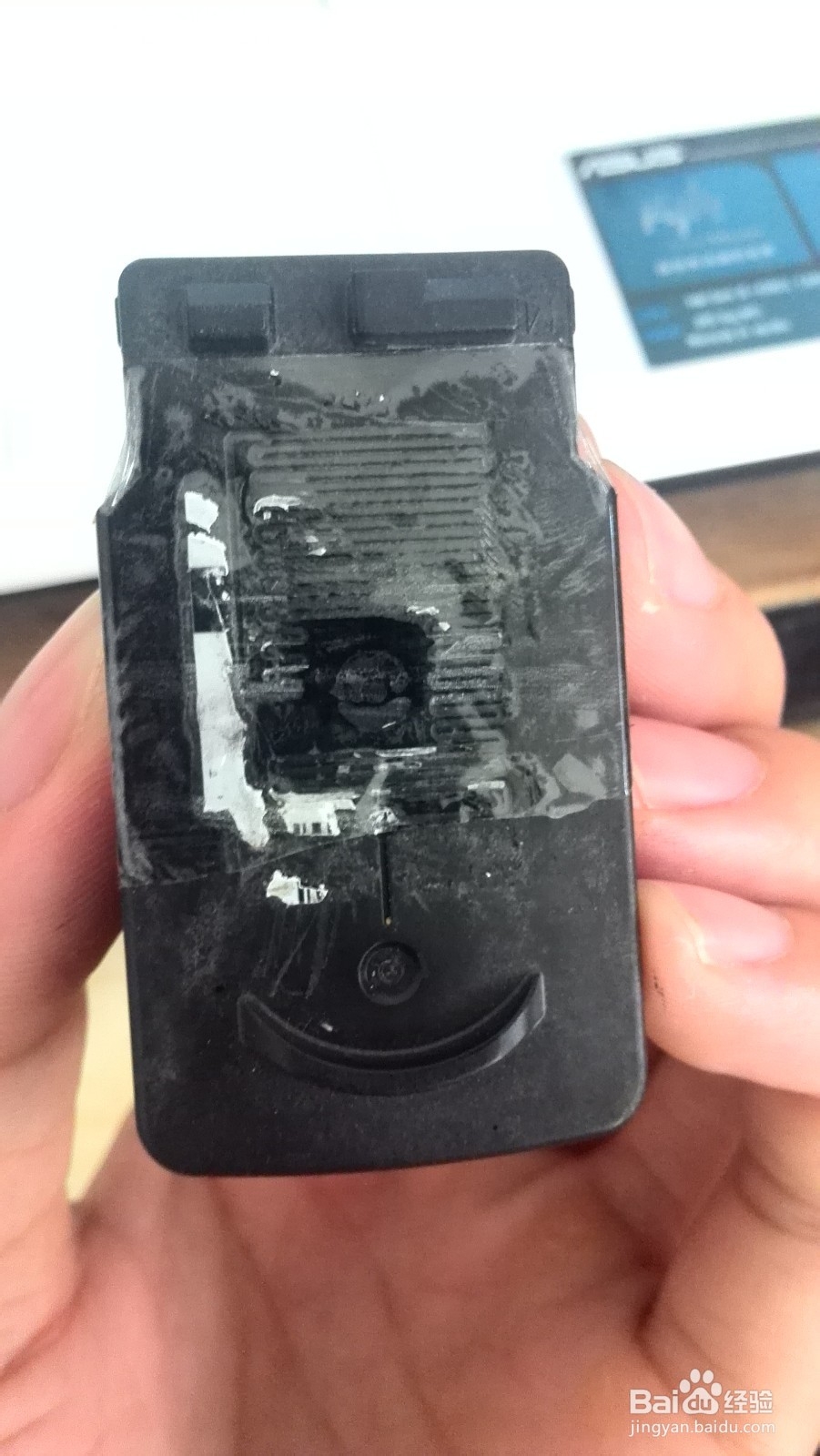 佳能815黑色墨盒加墨流程