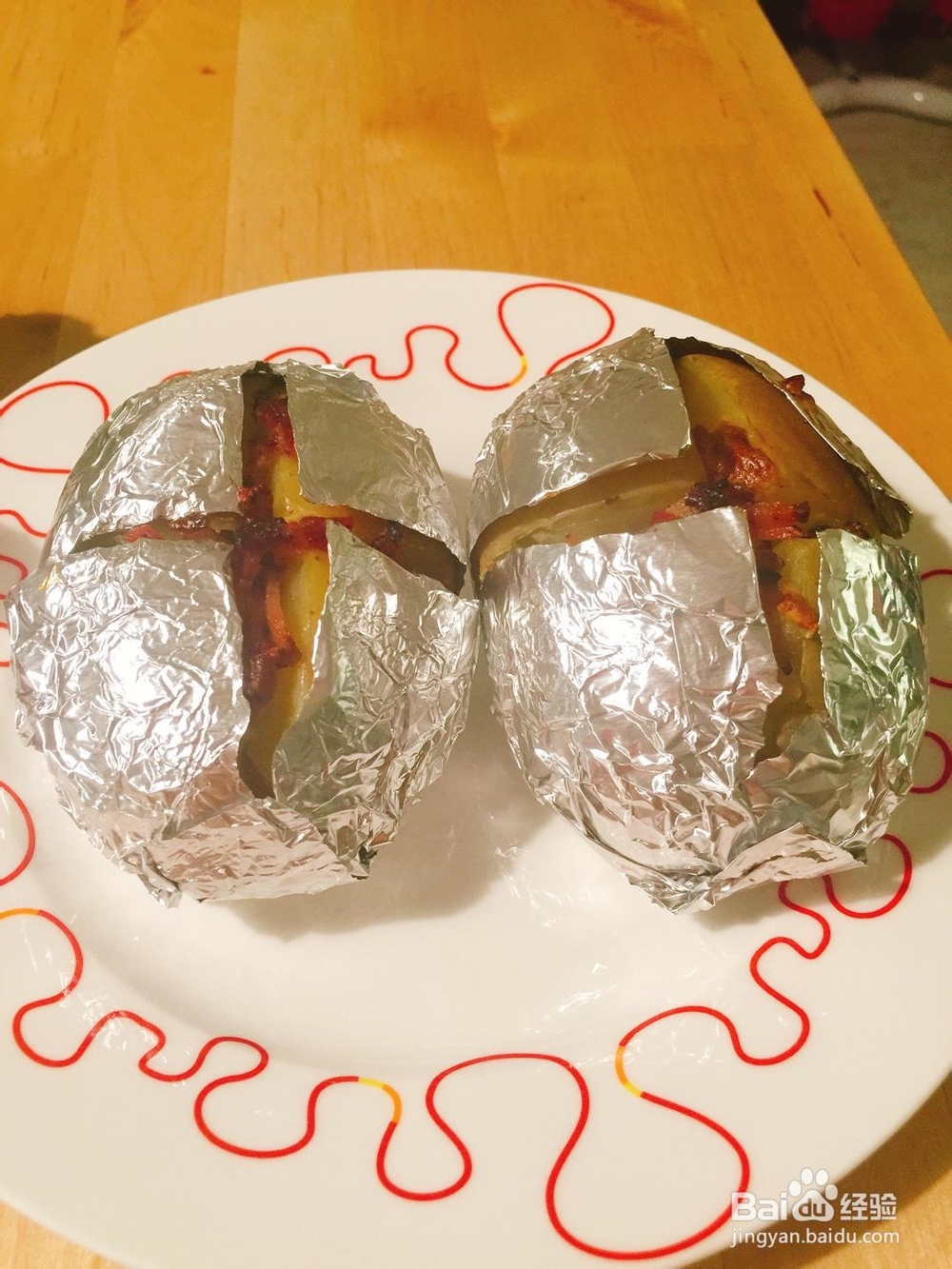 新手适合做的培根芝士烤土豆