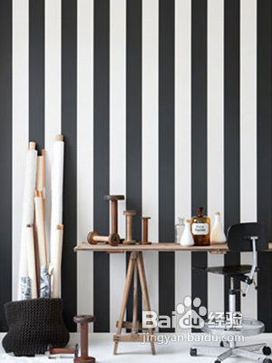 黑白壁纸打造时尚家居