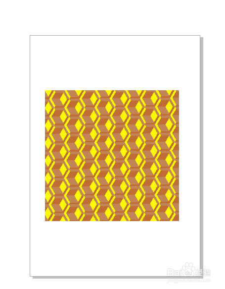 CDR六边形底纹制作