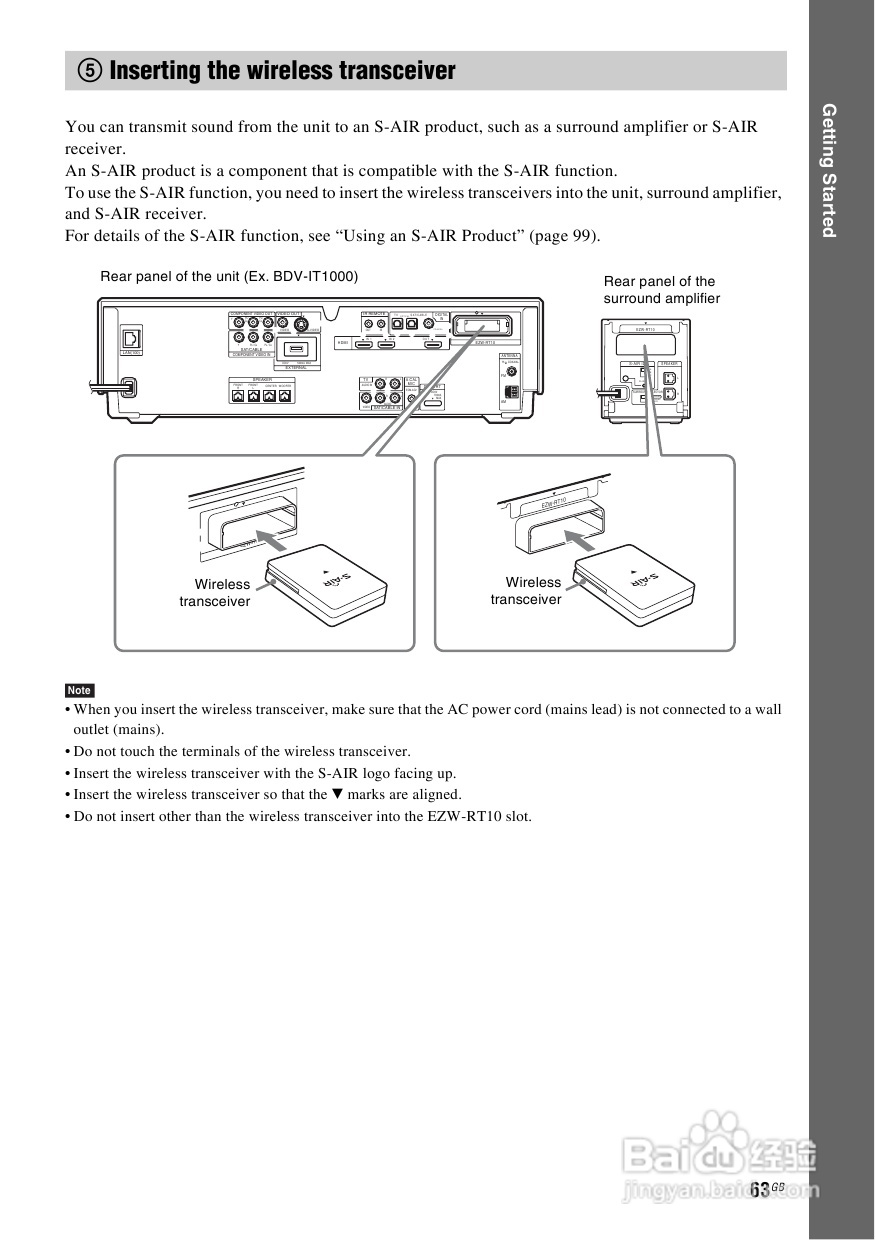 SONY BDV-IS1000蓝光DVD无线环绕家庭影院用户手册:[4]