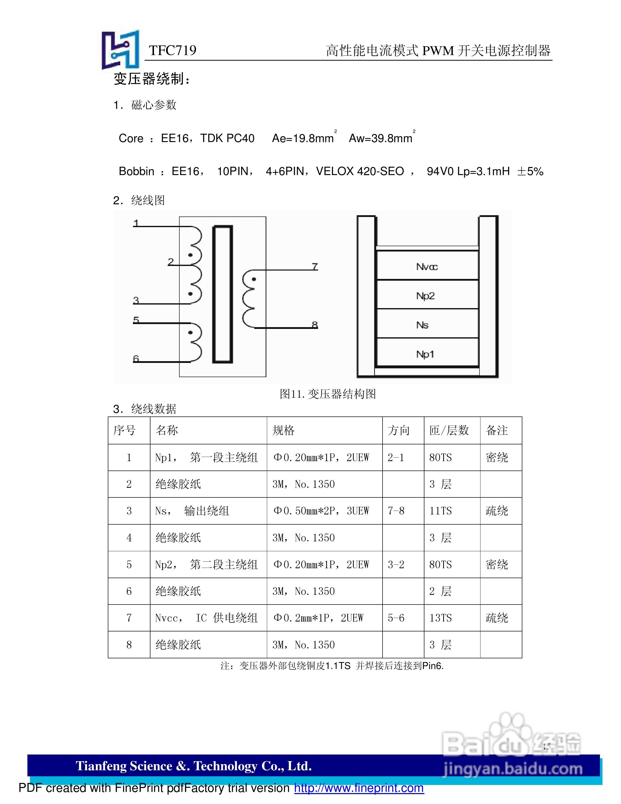 tfc719 高性能电流模式pwm开关电源控制器说明书:[2]