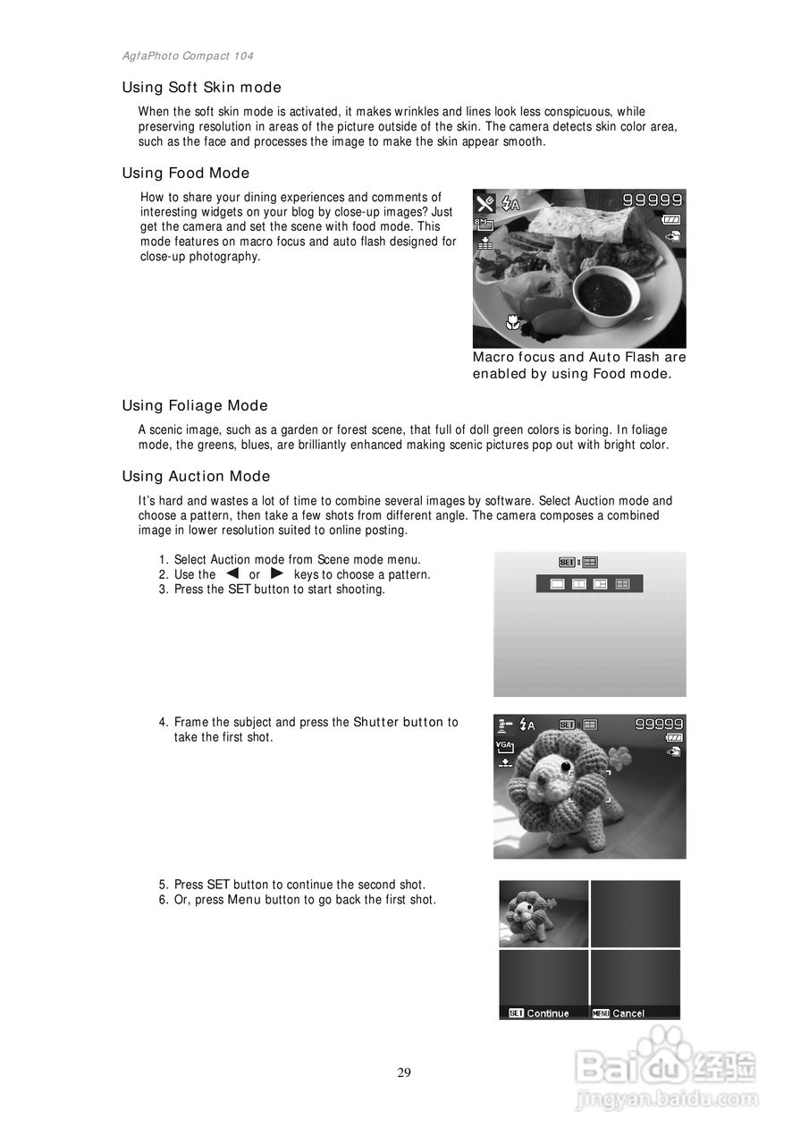 爱克发Compact 104数码相机使用说明书:[3]