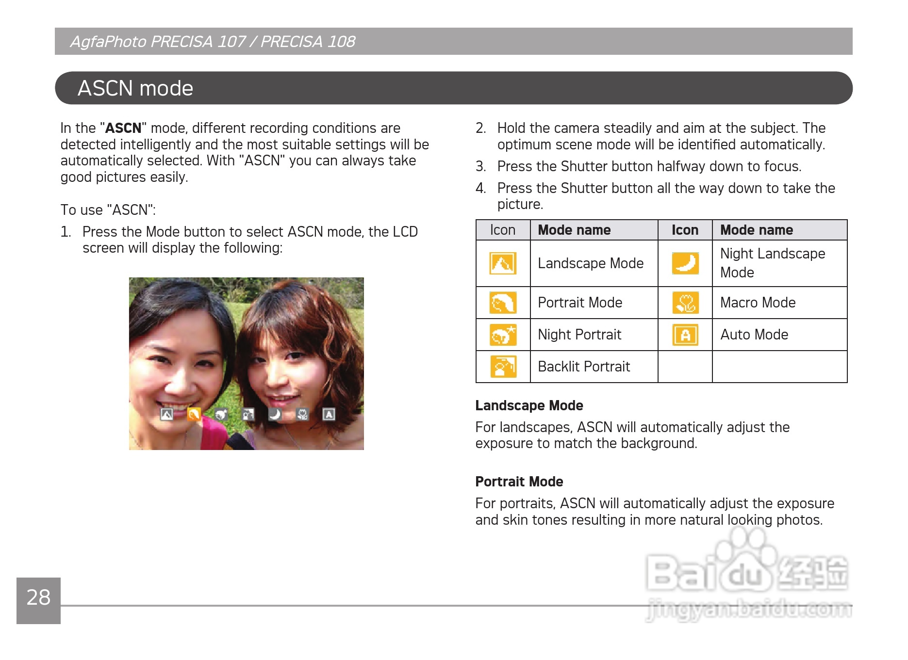 爱克发AgfaPhoto PRECISA 108数码相机使用说明书:[4]