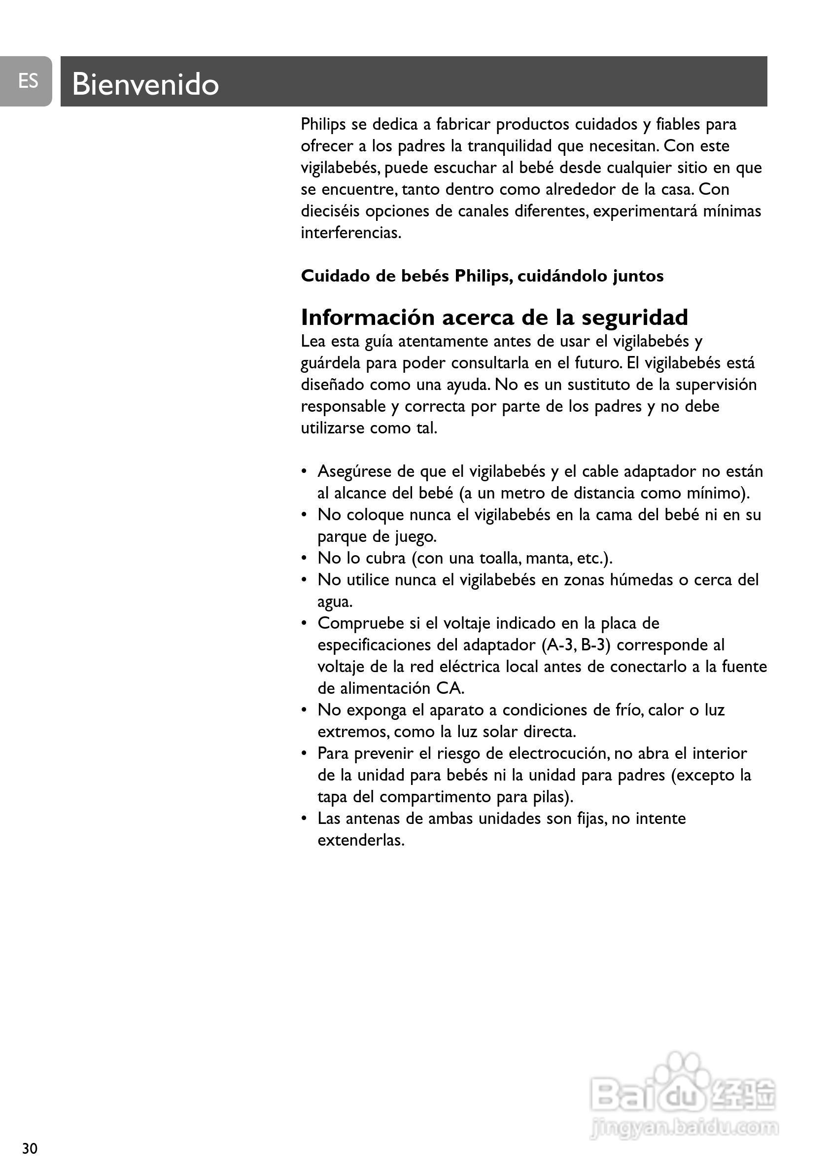 Philips SCD463家庭婴儿监视器监护器说明书:[3]