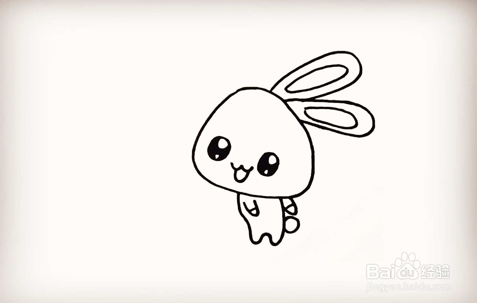 如何画可爱的小白兔