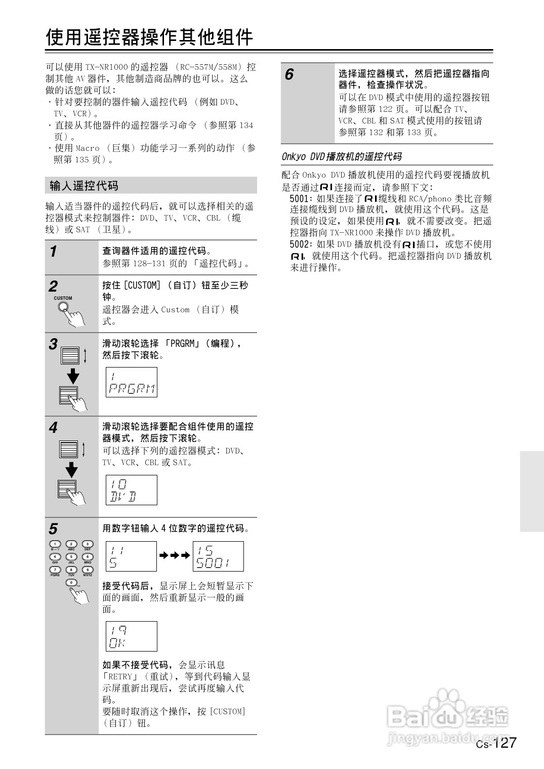安桥AV接收机TX-NR1000型使用说明书:[7]