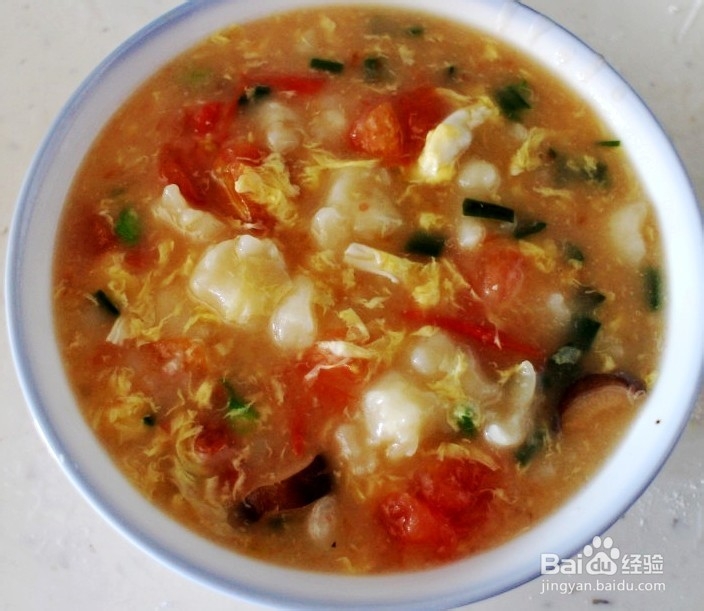 秋冬暖胃,10分钟搞定西红柿疙瘩汤