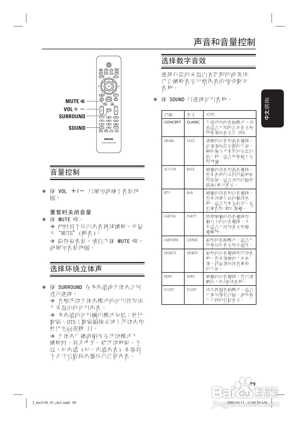 飞利浦HTS3156/93家庭影院使用说明书:[2]