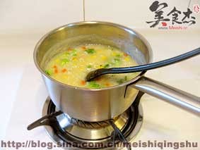 蔬菜玉米麦片粥
