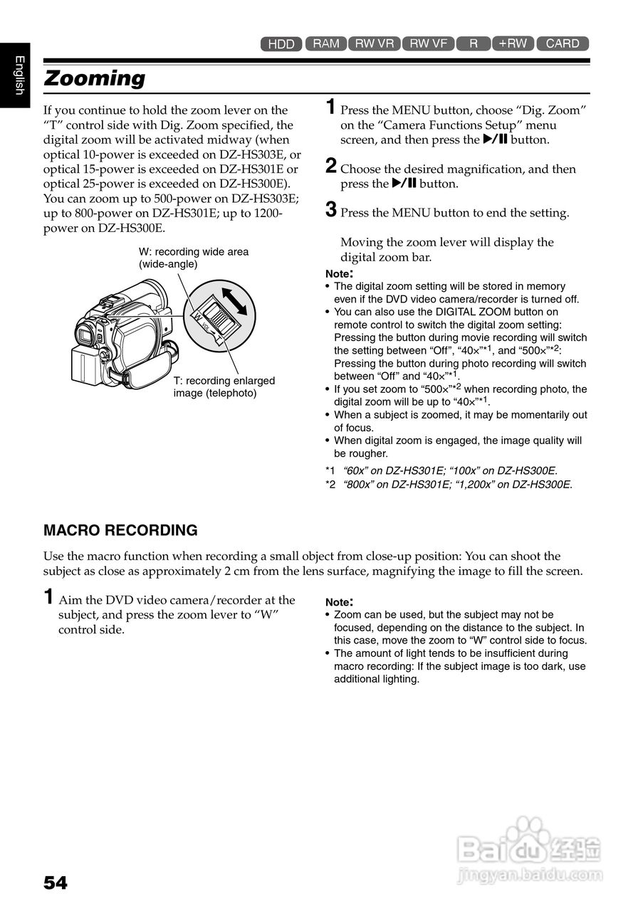 日立DZ-HS303E数码摄像机说明书:[6]