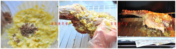 蒜香孜然烤羊腿