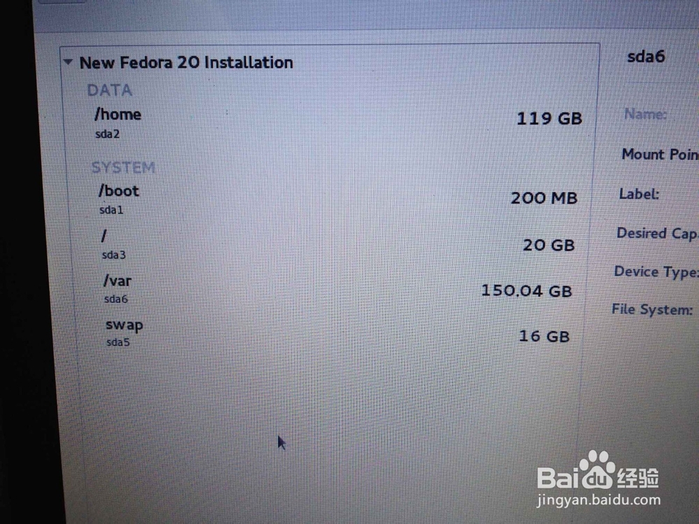 笔记本光盘形式安装fedora